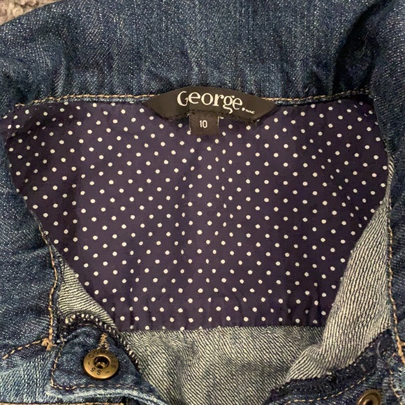 Adorable Girls Jean Jacket Size 10 - Picture 3 of 7